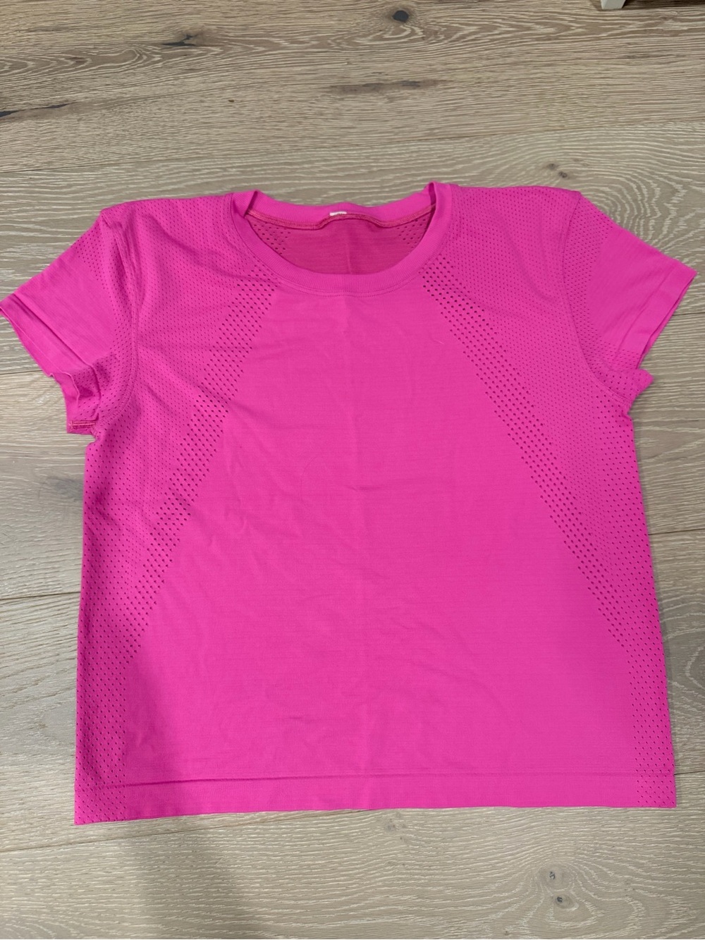lululemon athletica Hot Pink Short Sleeve Performance Tee